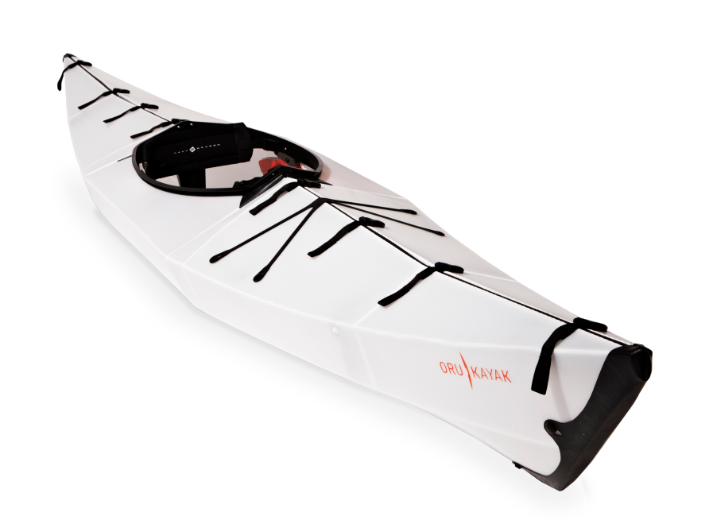 The assembled (folded and secured) Oru Kayak